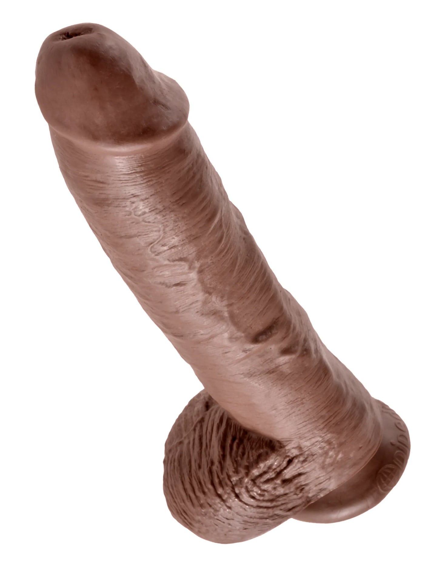 KING COCK 10 IN COCK W/BALLS BROWN
