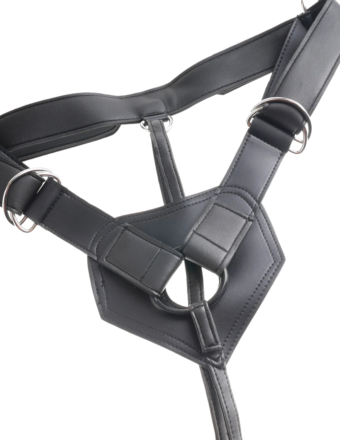 KING COCK STRAP ON HARNESS W/ 8 IN COCK BROWN