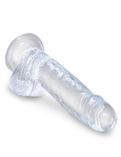 KING COCK CLEAR 7 IN COCK W/ BALLS