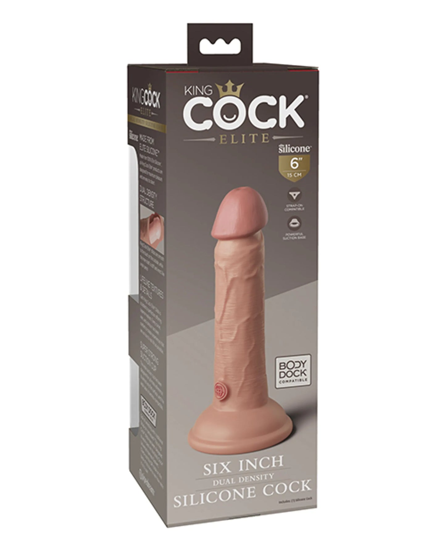 KING COCK ELITE 6 IN DUAL DENSITY LIGHT