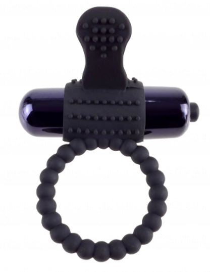 FANTASY C RINGZ VIBRATING SILICONE SUPER RING BLACK