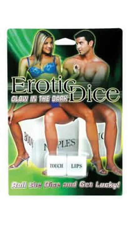 GLOW IN THE DARK EROTIC DICE-(EACH)