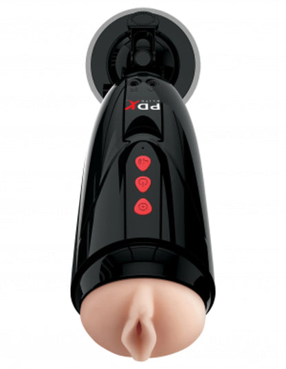 PDX ELITE DIRTY TALK STARTER STROKER LIGHT/BLACK