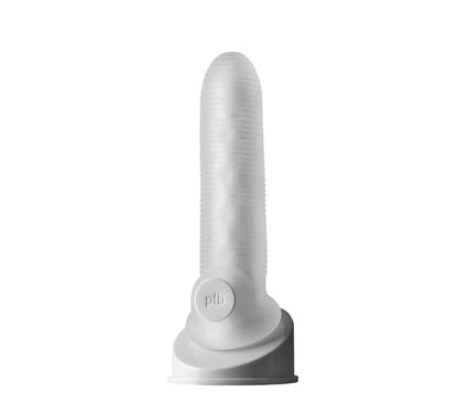 PERFECT FIT FAT BOY MICRO RIBBED SHEATH 6.5IN CLEAR