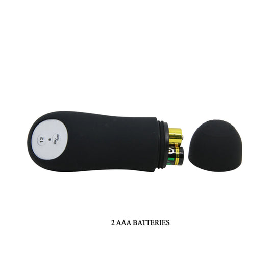 PRETTY LOVE VIBRATING BEAD BUTT PLUG BLACK