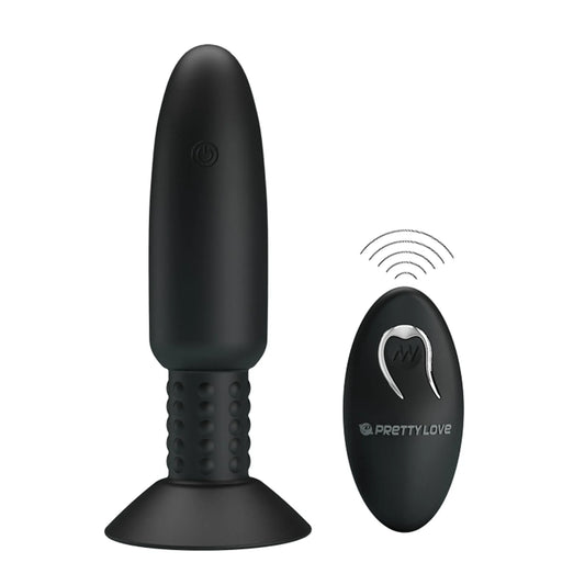 (D) PRETTY LOVE BEADED FOR EXT PLEASURE BUTT PLUG W/ REMOTE