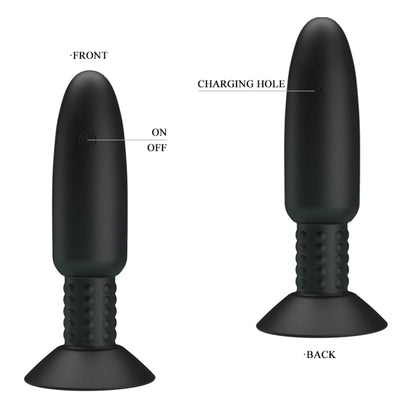 (D) PRETTY LOVE BEADED FOR EXT PLEASURE BUTT PLUG W/ REMOTE