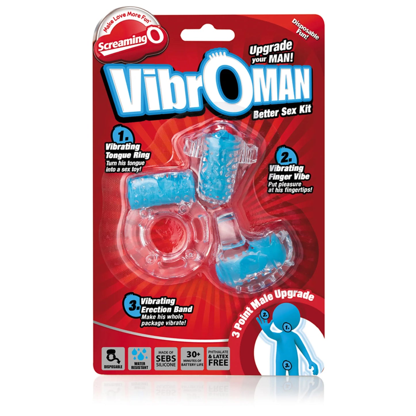 SCREAMING O VIBRO MAN BLUE