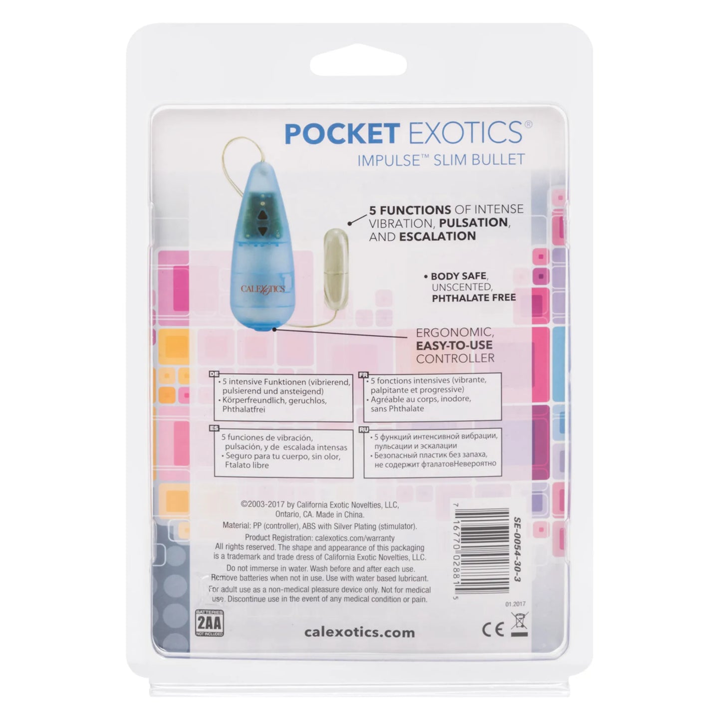 POCKET EXOTIC IMPULSE POCKET PACK SLIM SILVER BULLET