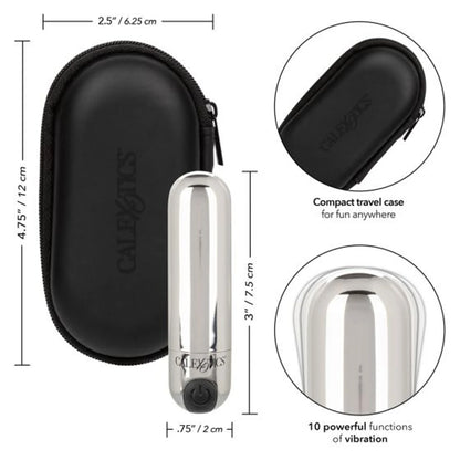 RECHARGEABLE HIDEAWAY BULLET SILVER