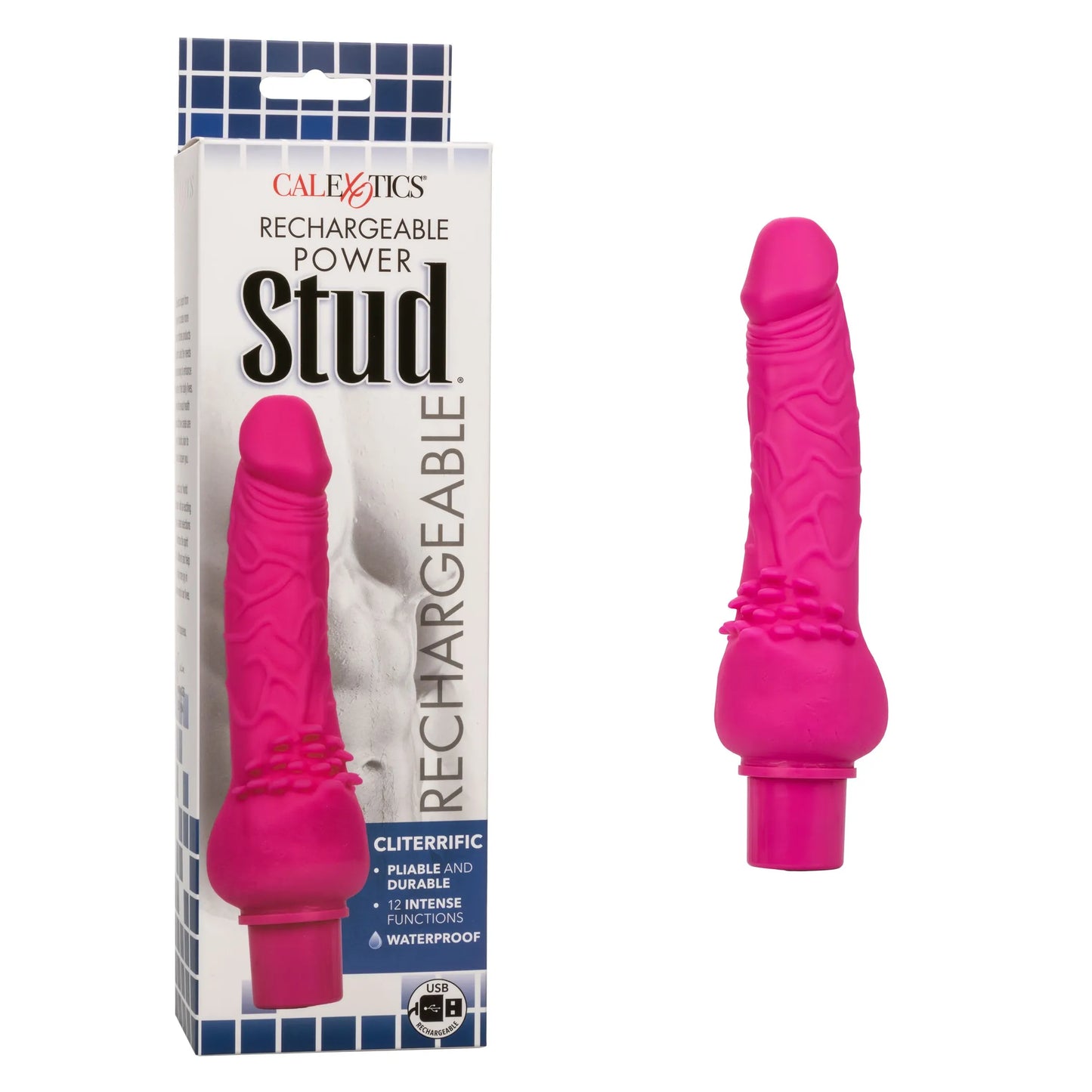 RECHARGEABLE POWER STUD CLITERRIFIC PINK