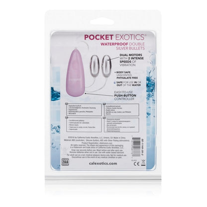 POCKET EXOTICS DOUBLE SILVER BULLET WATER PROOOF