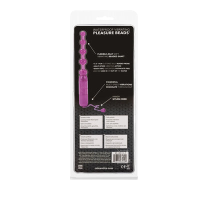 PLEASURE BEADS VIB. W/P PURPLE