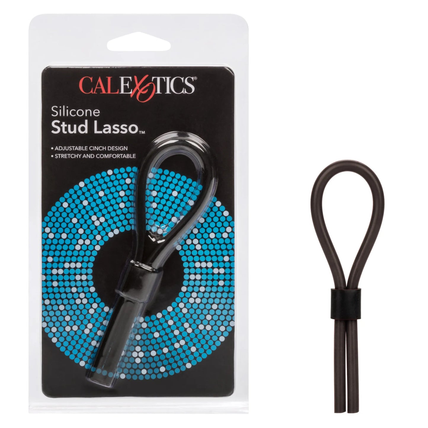 SILICONE STUD LASSO BLACK