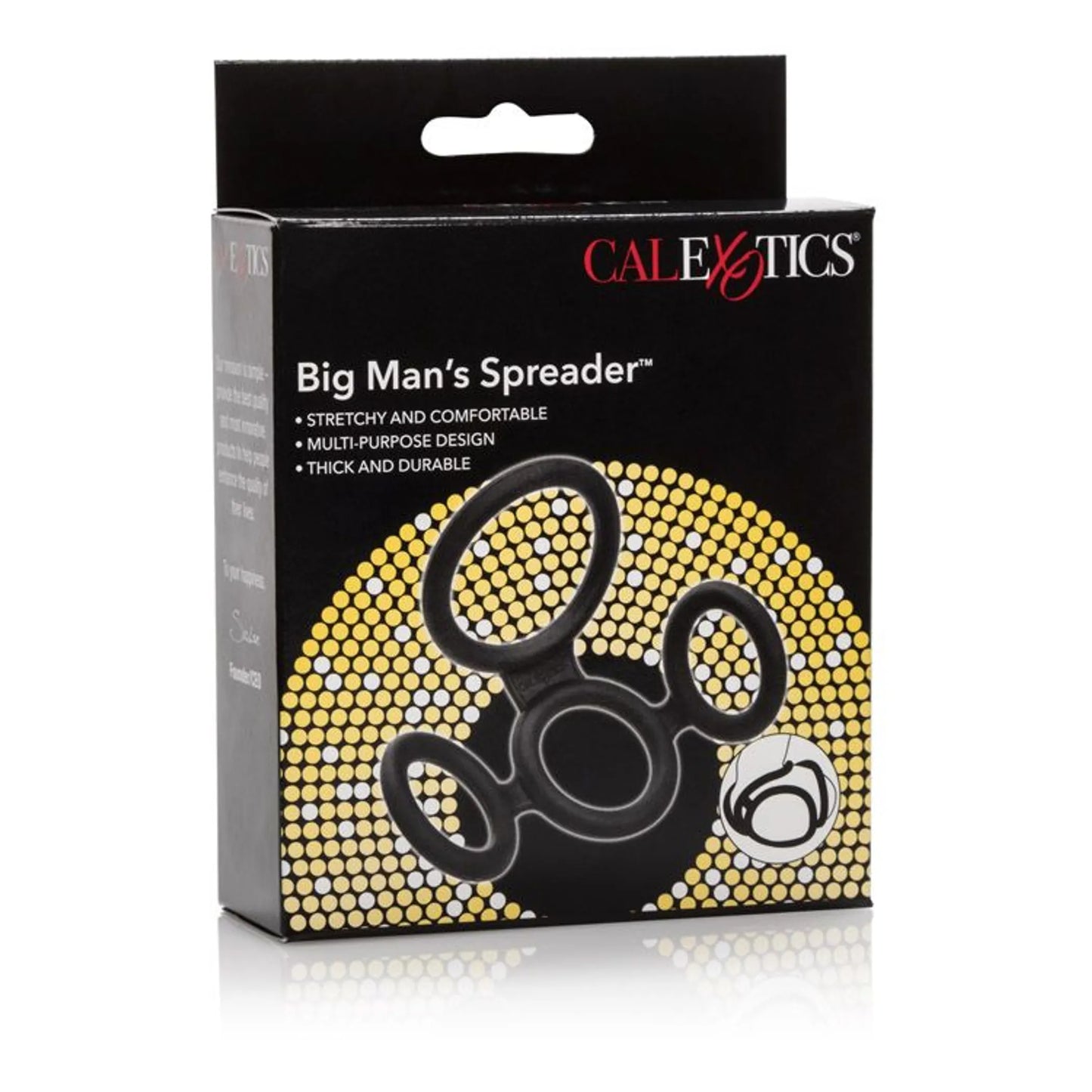 BIG MAN'S SPREADER RING BLACK