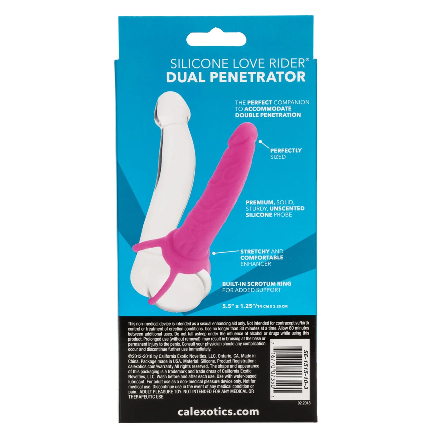 LOVE RIDERS DUAL PENETRATOR SILICONE PINK