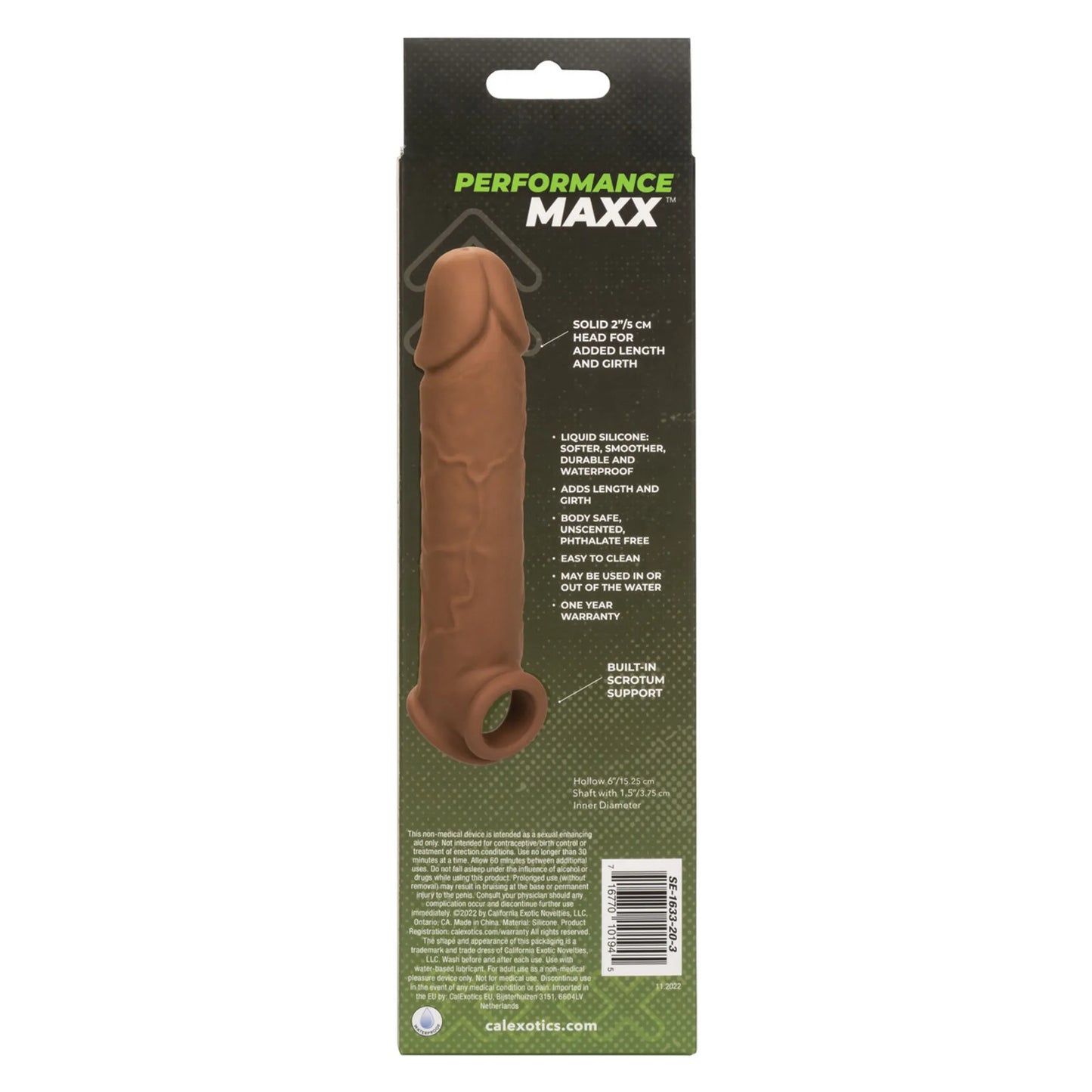 PERFORMANCE MAXX LIFE-LIKE EXTENSION 8IN BROWN