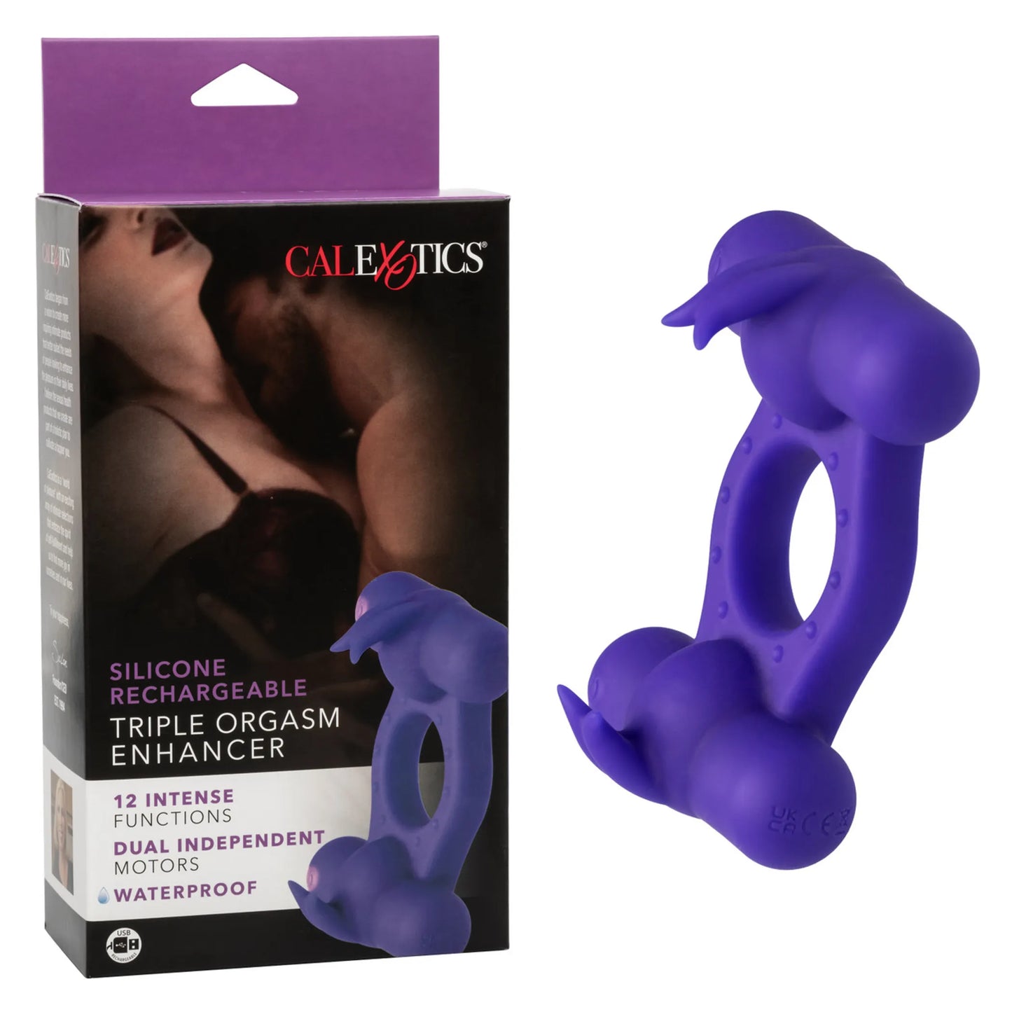 SILICONE RECHARGEABLE TRIPLE ORGASM ENHANCER