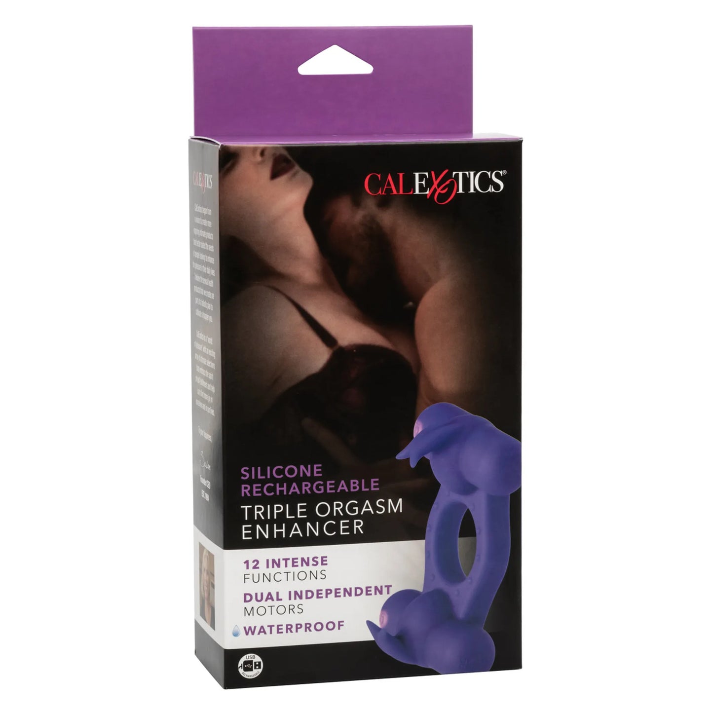 SILICONE RECHARGEABLE TRIPLE ORGASM ENHANCER