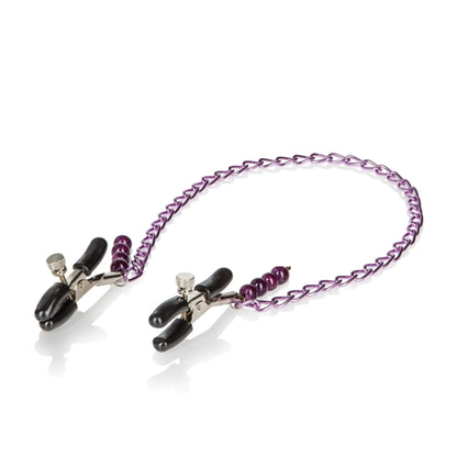 NIPPLE PLAY CLAMPS PURPLE CHAIN