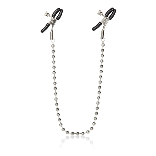 NIPPLE PLAY NIPPLE CLAMPS SILVER BEADED