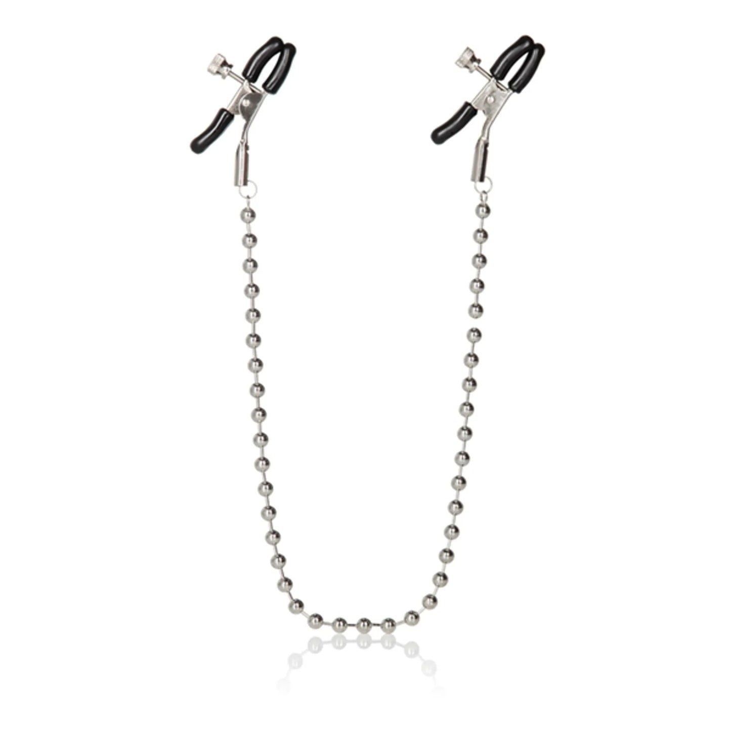 NIPPLE PLAY NIPPLE CLAMPS SILVER BEADED