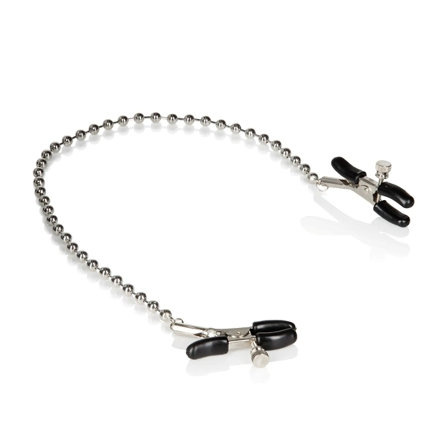 NIPPLE PLAY NIPPLE CLAMPS SILVER BEADED