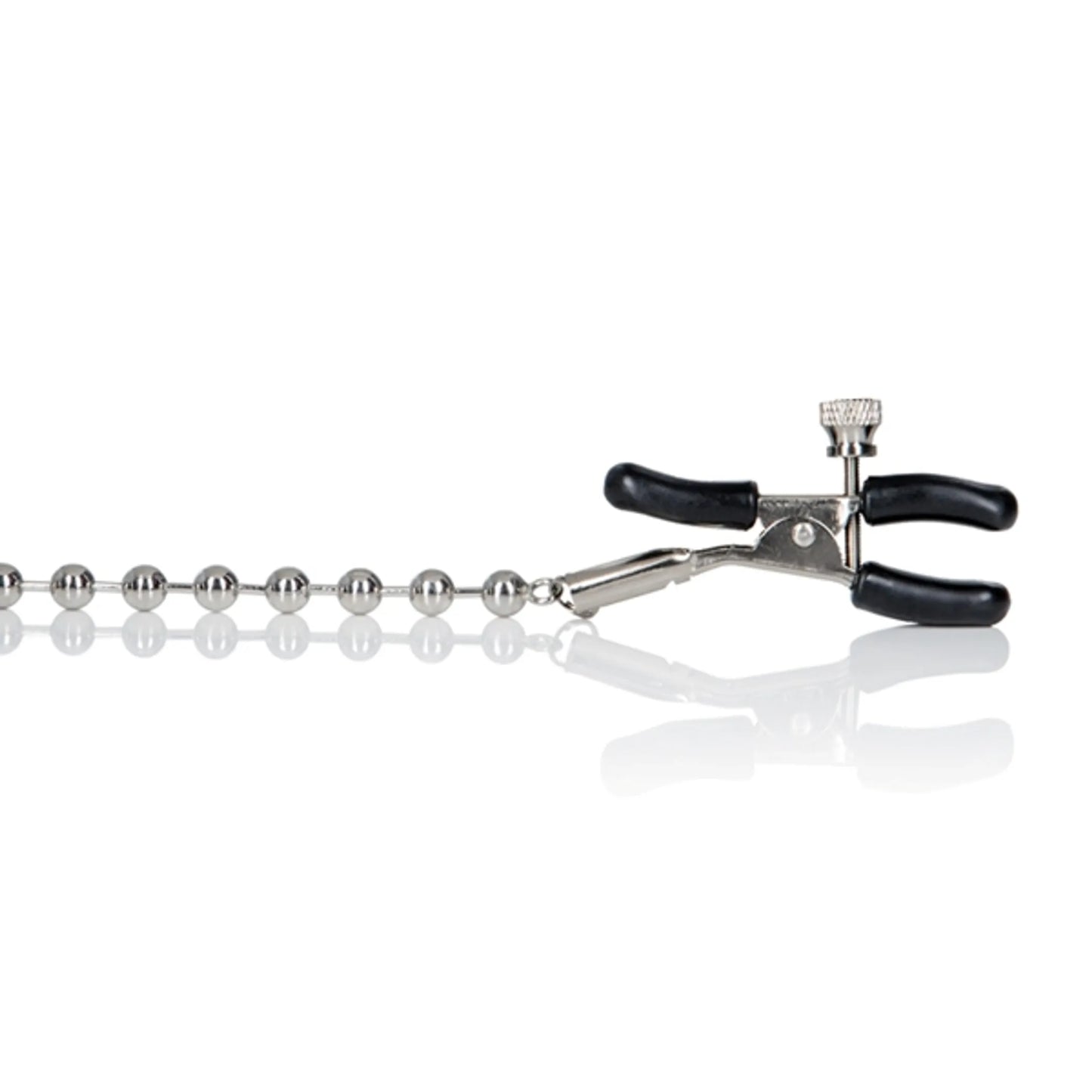 NIPPLE PLAY NIPPLE CLAMPS SILVER BEADED