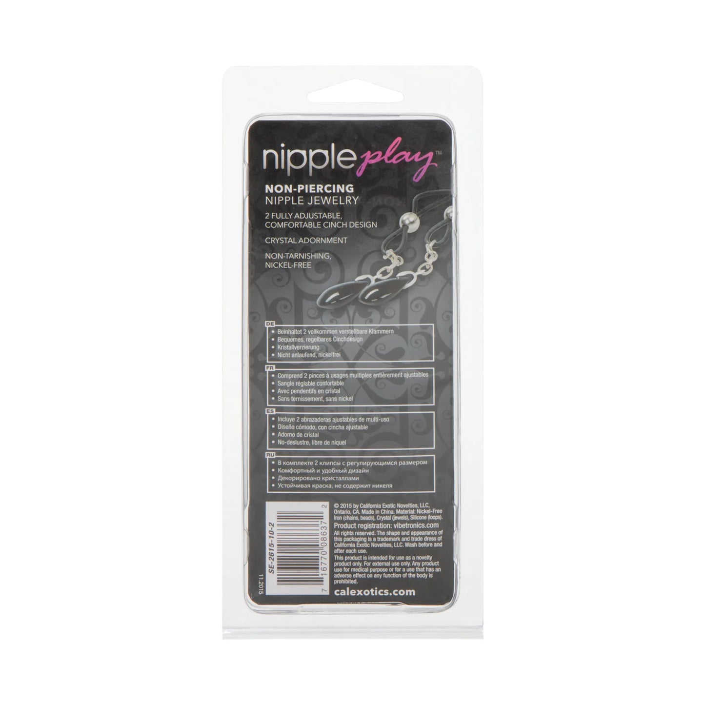 NIPPLE PLAY NON PIERCING NIPPLE JEWELRY ONYX