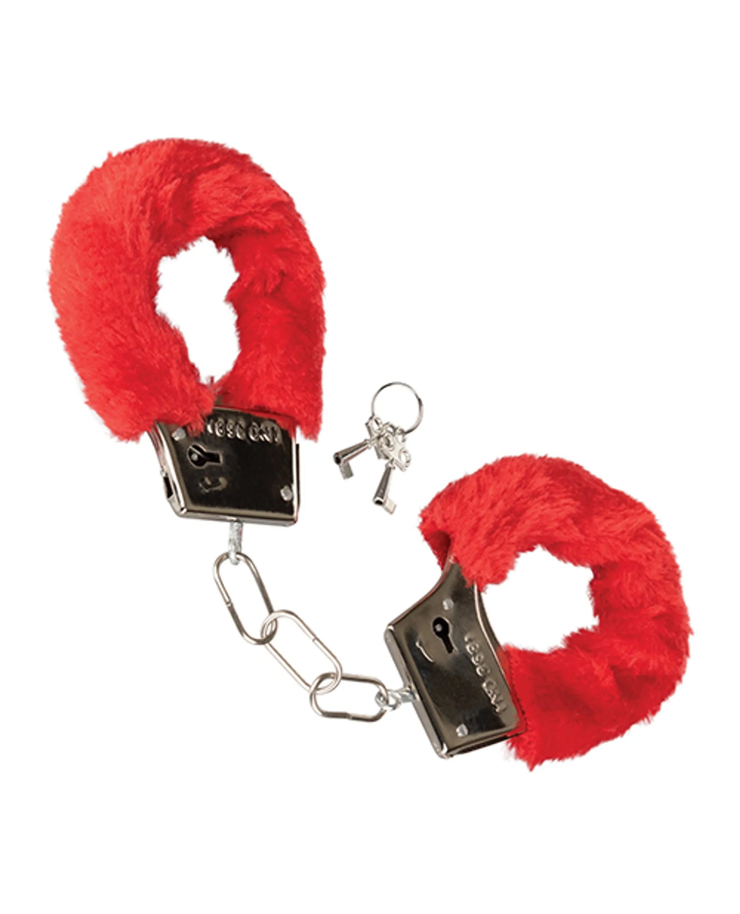 PLAYFUL FURRY CUFFS RED
