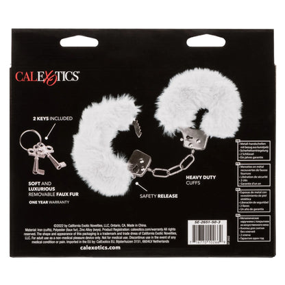 ULTRA FLUFFY FURRY CUFFS WHITE