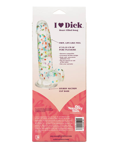 NAUGHTY BITS I LOVE DICK HEART FILLED DONG