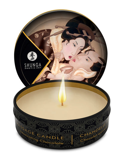 MINI MASSAGE CANDLE EXCITATION / INTOXICATING CHOCOLATE 1 OZ