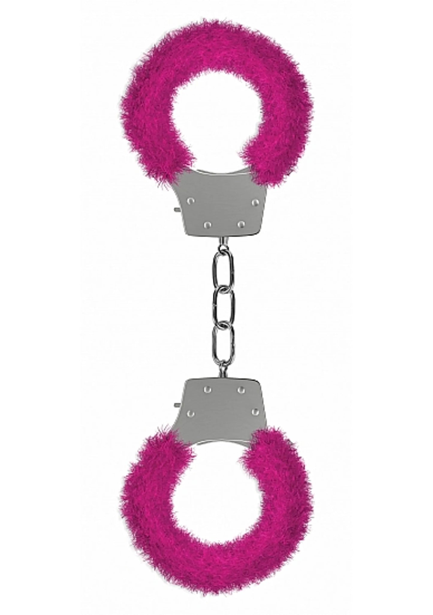 PLEASURE HANDCUFFS FURRY PINK