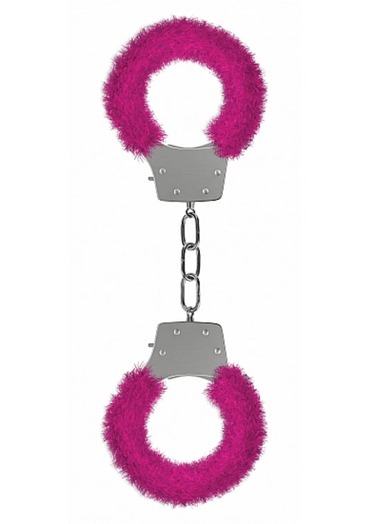 PLEASURE HANDCUFFS FURRY PINK