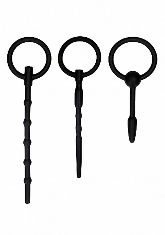 URETHRAL SOUNDING PLUG SET BLACK