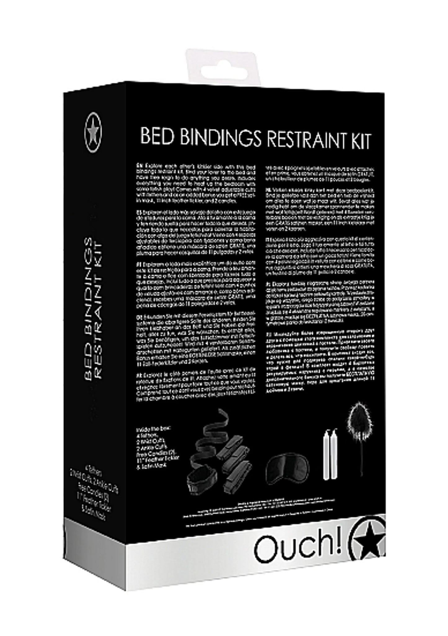 BED BINDINGS RESTRAINT KIT BLACK