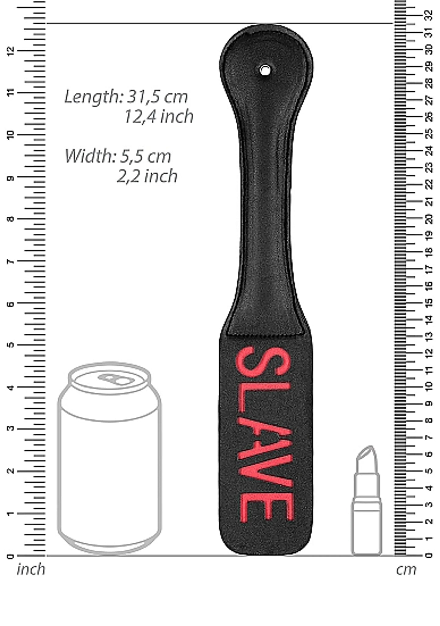 OUCH! PADDLE SLAVE BLACK