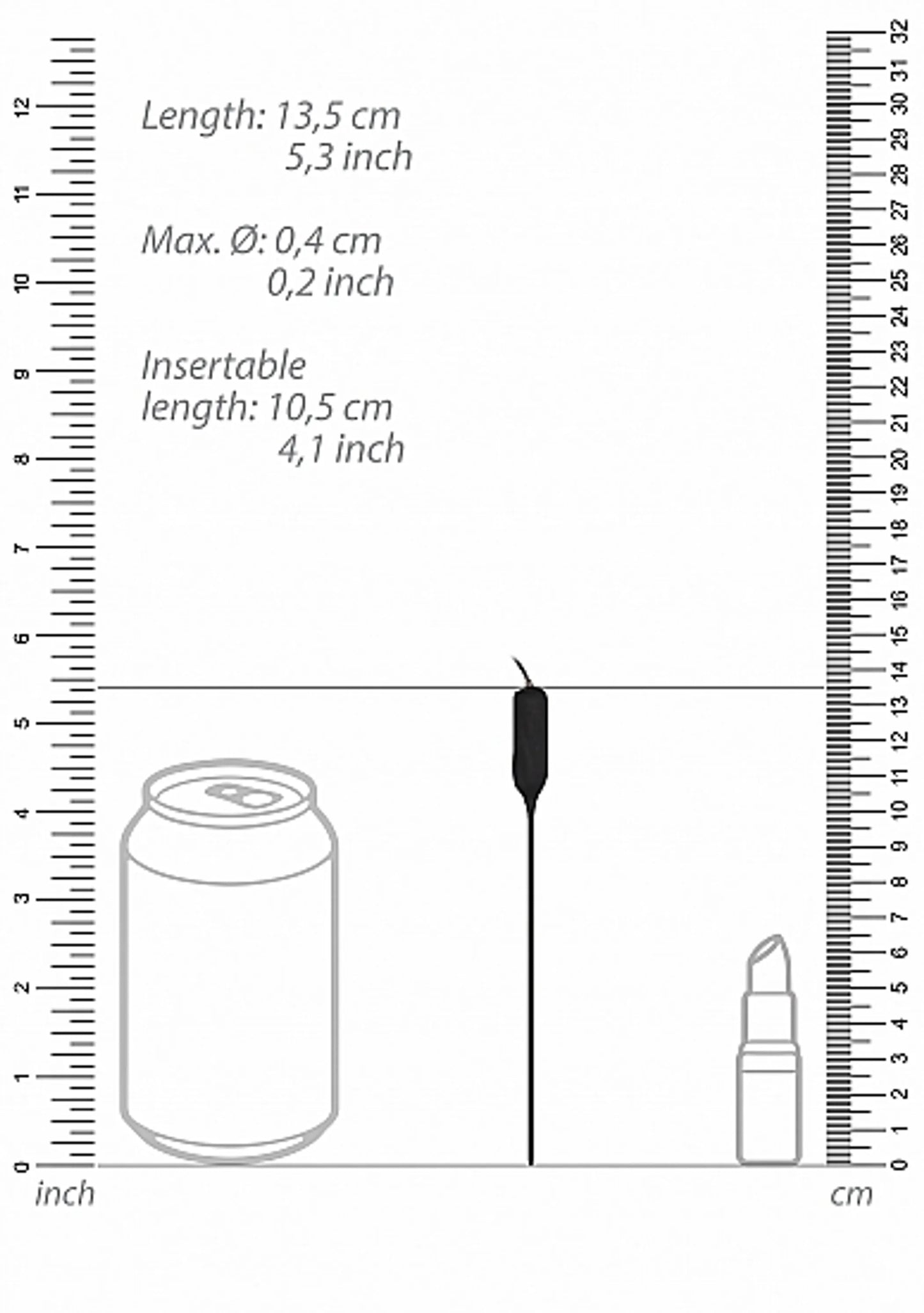 SILICONE RECHARGEABLE VIBRATING PLUG URETHRAL SOUNDING BLACK
