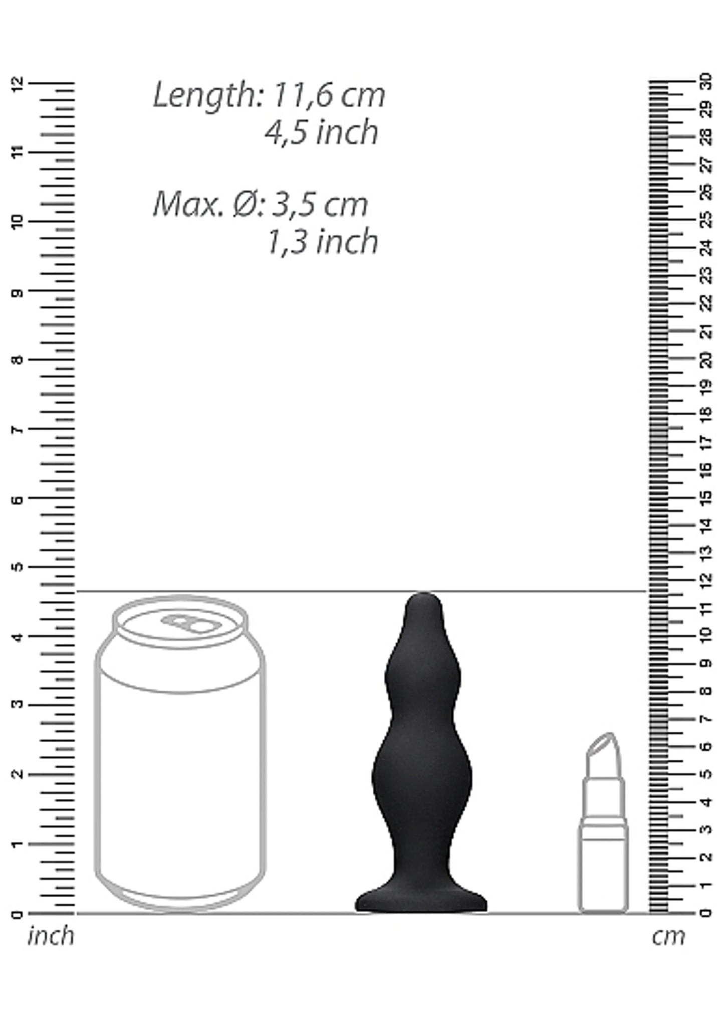 BUBBLE BUTT PLUG BLACK