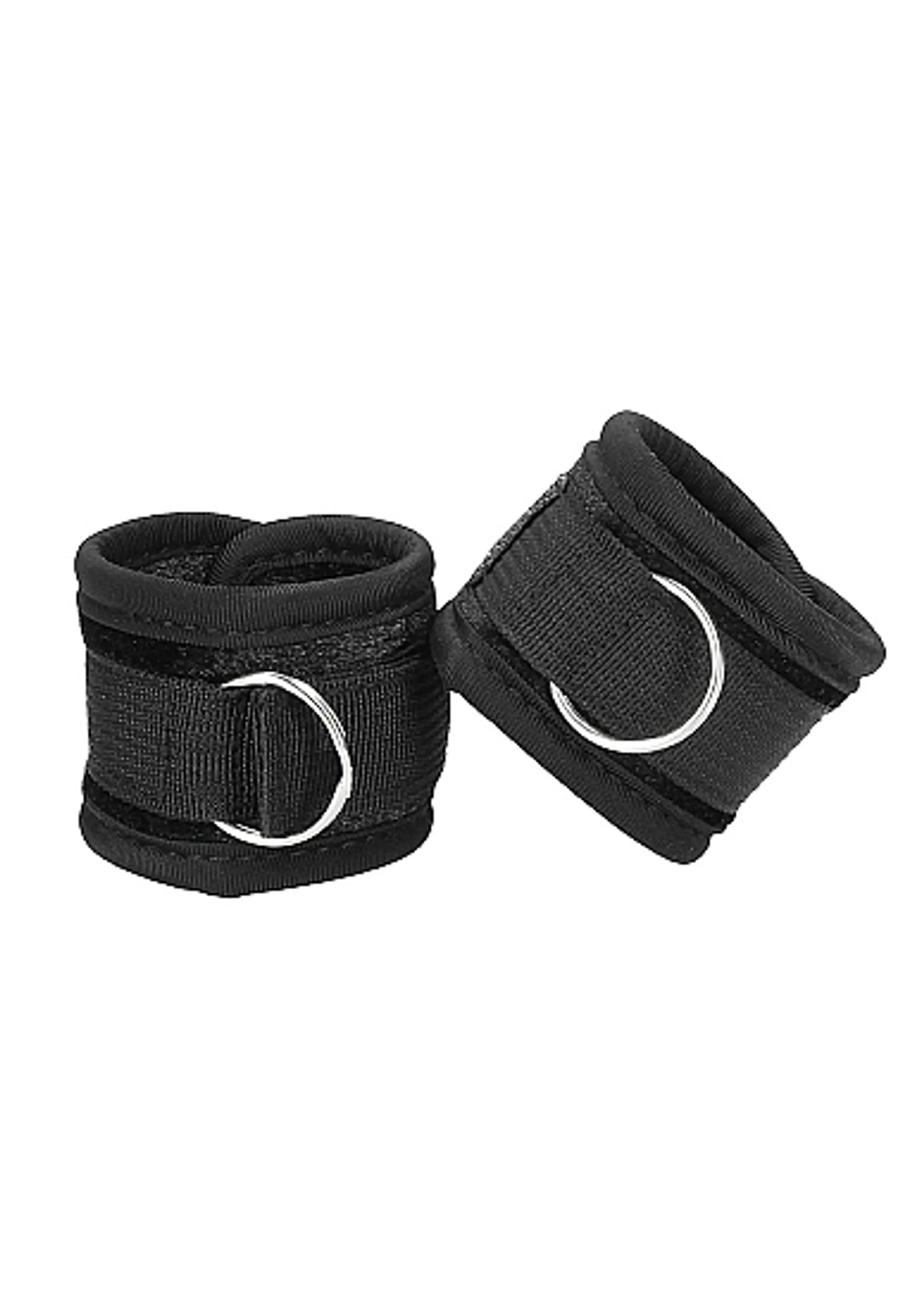 VELVET & VELCRO WRIST CUFFS ADJUSTABLE BLACK
