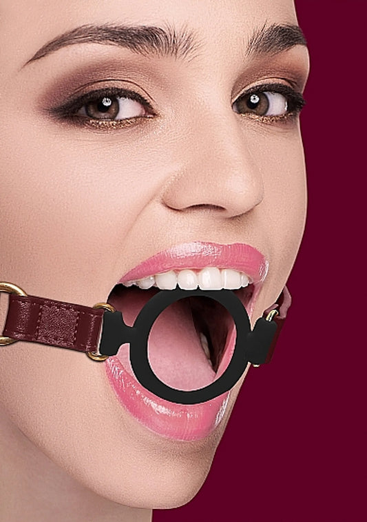 OUCH HALO SILICONE RING GAG BURGUNDY