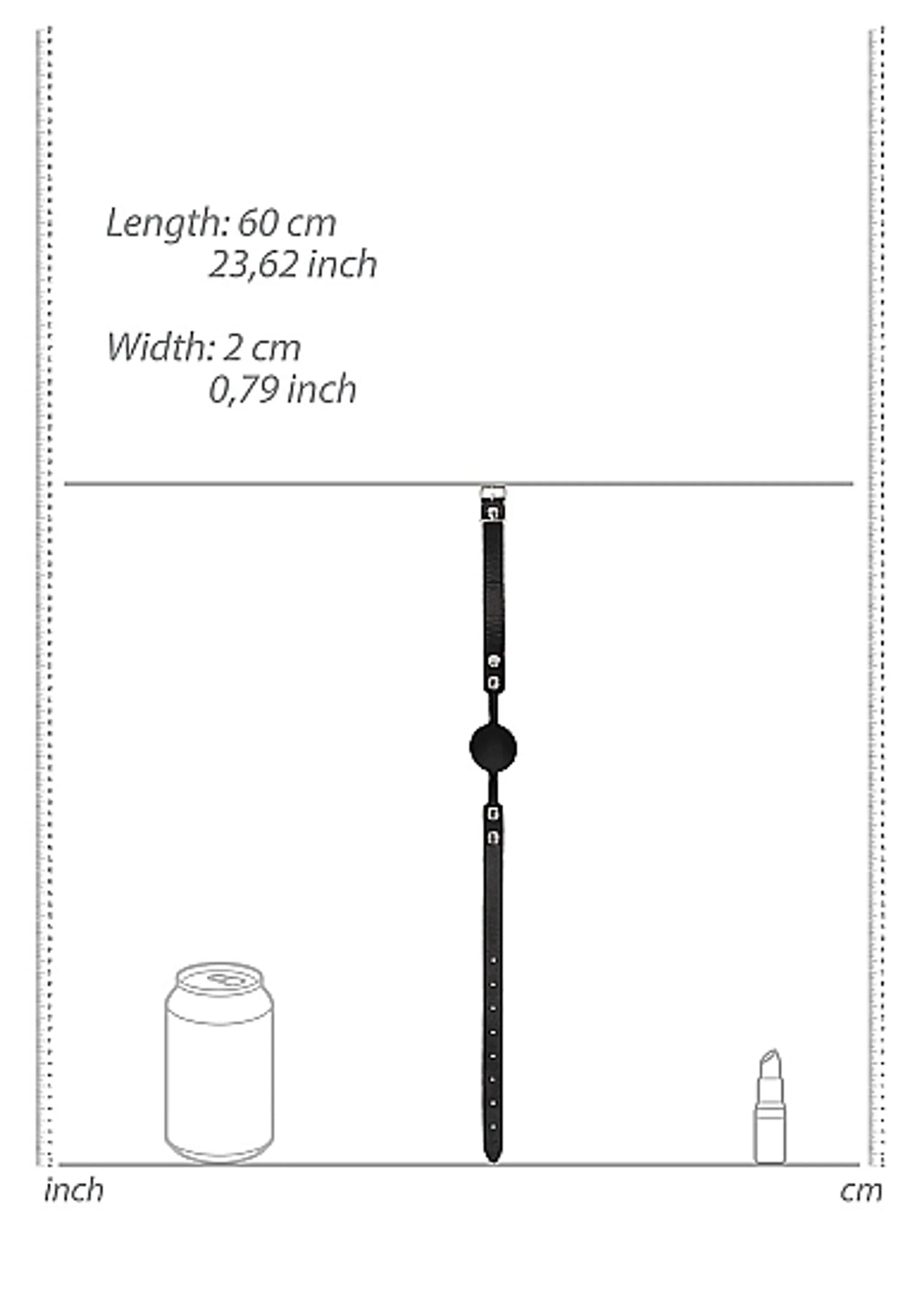B&W SILICONE BALL GAG W/ ADJUSTABLE LEATHER STRAPS