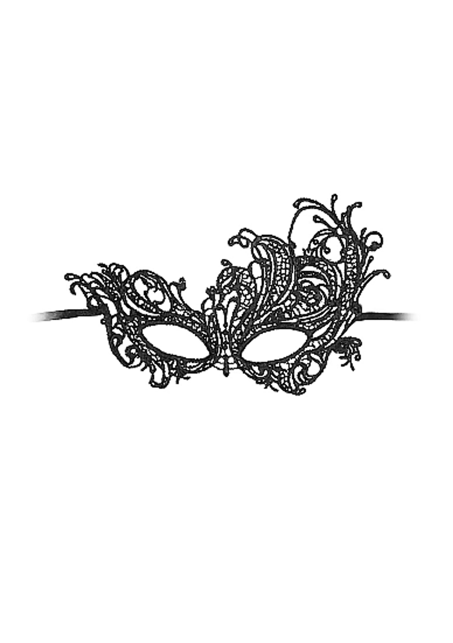 B&W LACE EYE MASK ROYAL