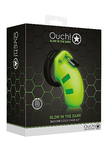 GLOW MODEL 20 COCK CAGE 3.5 IN GLOW IN THE DARK