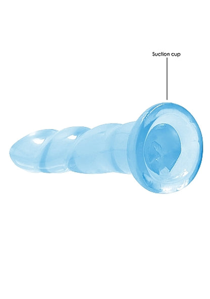 REALROCK NON REALISTIC DILDO W SUCTION CUP 7IN BLUE