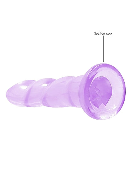REALROCK NON REALISTIC DILDO W SUCTION CUP 7IN PURPLE
