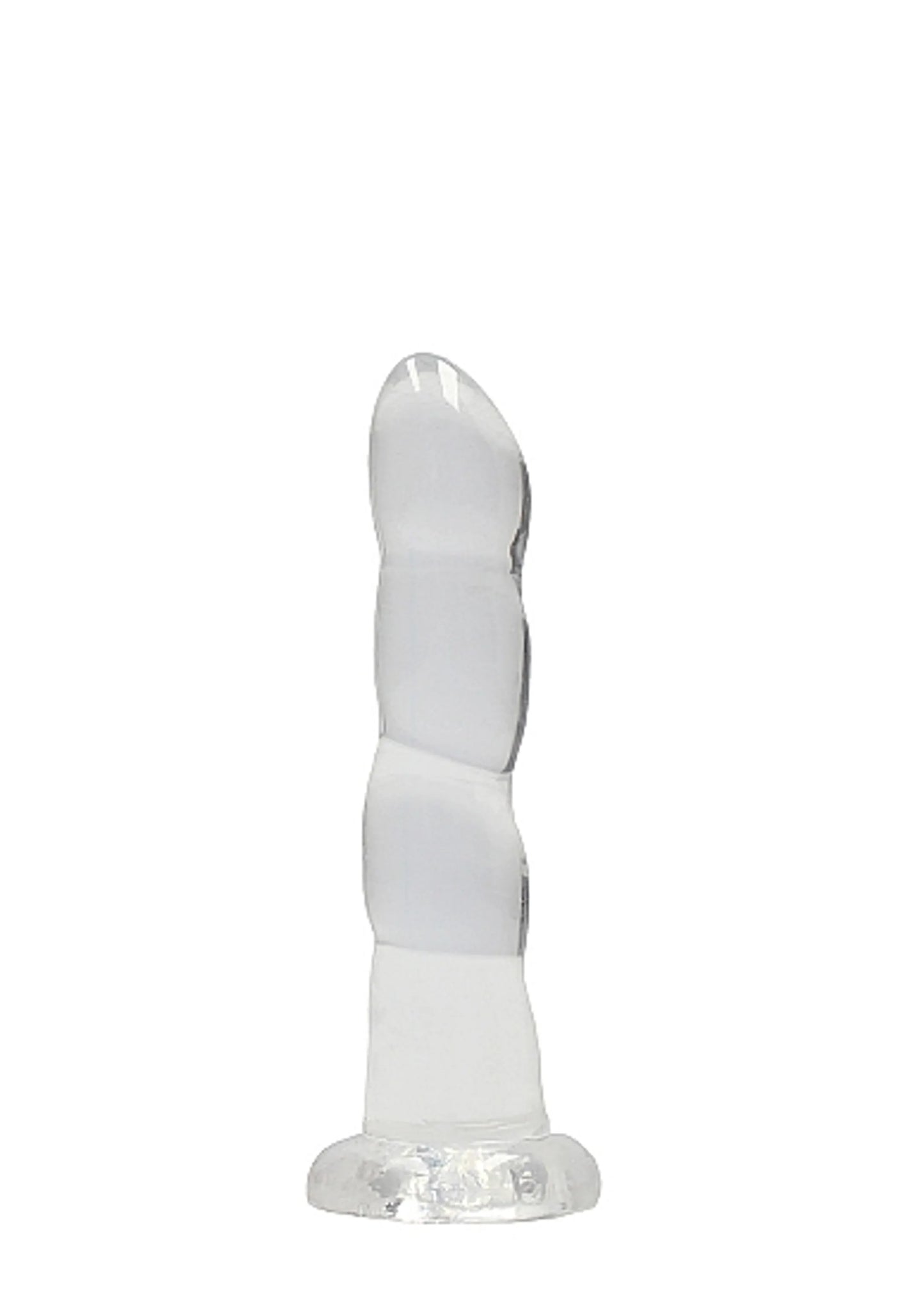 REALROCK NON REALISTIC DILDO W SUCTION CUP 7IN TRANSPARENT