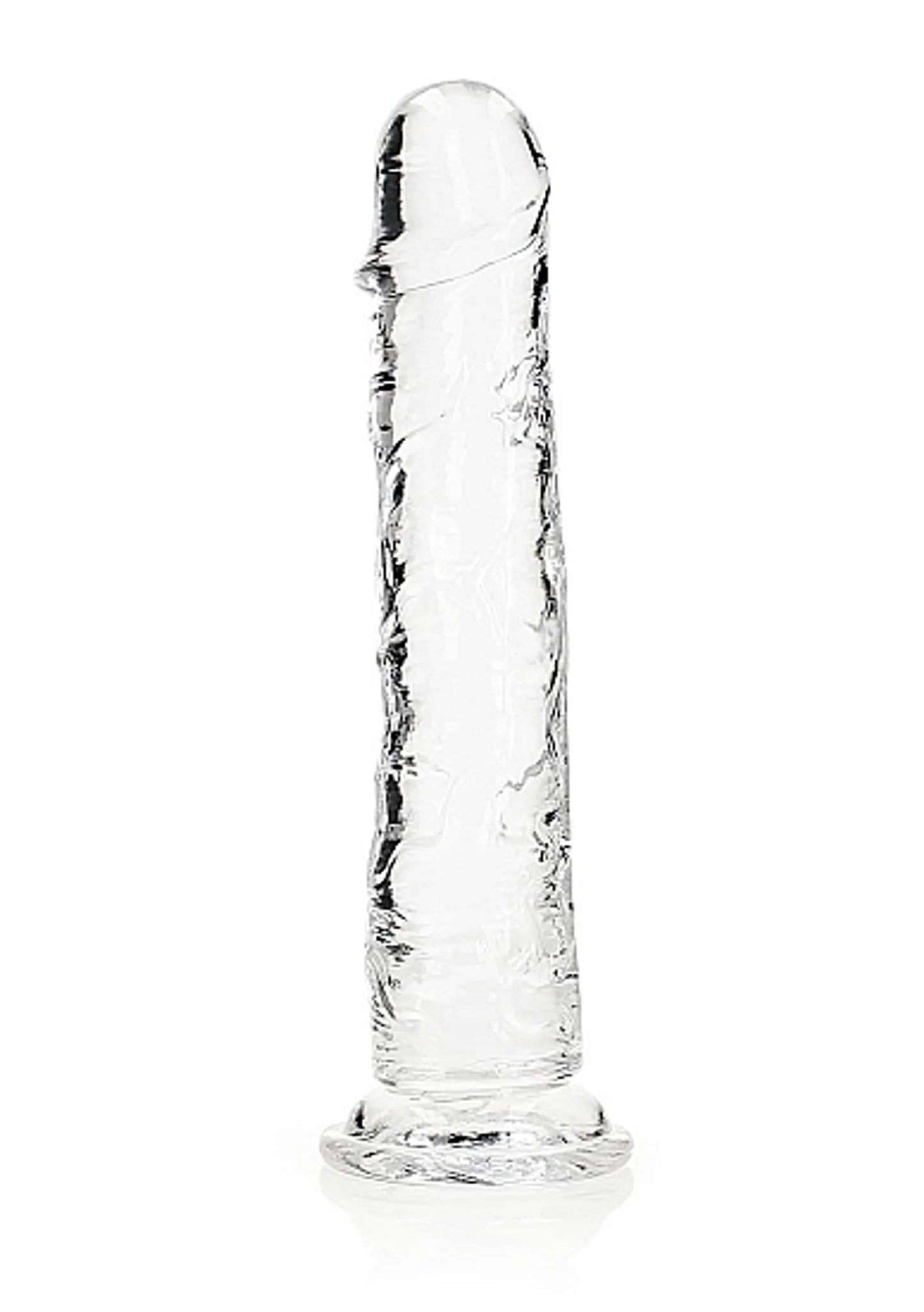REALROCK REALISTIC STRAIGHT DILDO 11IN TRANSPARENT