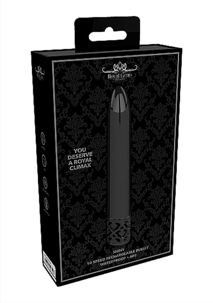 ROYAL GEMS SHINY POWERFUL VIBE RECHARGEABLE GUNMETAL